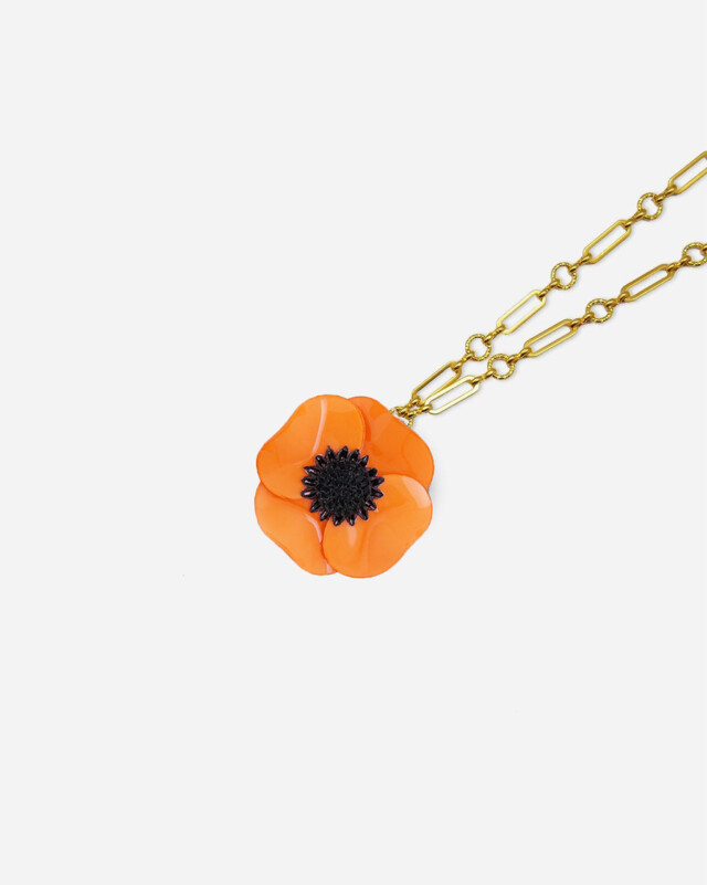 Ciléa Paris - Pendentif Anémone - Petit – Je ne veux pas la chaîne / Lavande