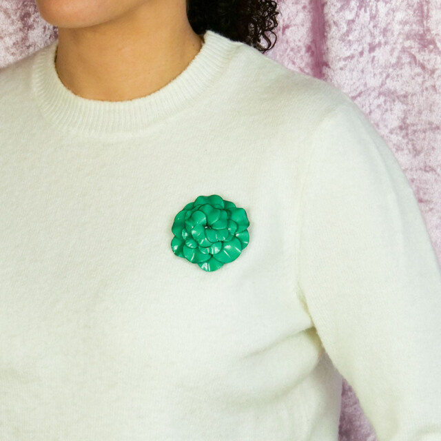 Ciléa Paris - Broche Géranium - Grand – Violet