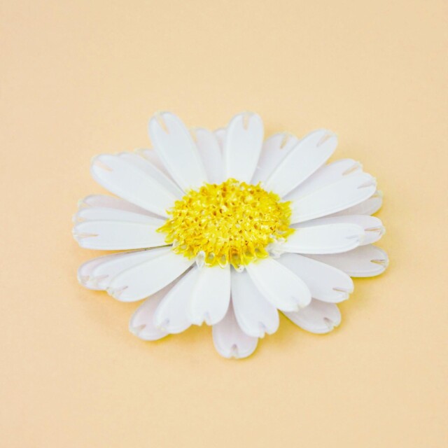 Ciléa Paris - Broche Daisy – Blanc