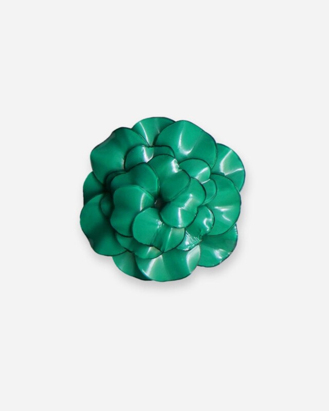 Ciléa Paris - Pendentif Géranium - Maxi – Rouge / Je ne veux pas la chaîne