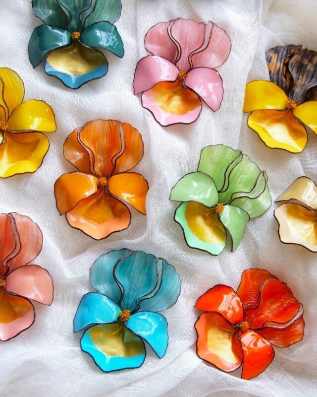 Ciléa Paris - Broches Yvette - Grand – Corail