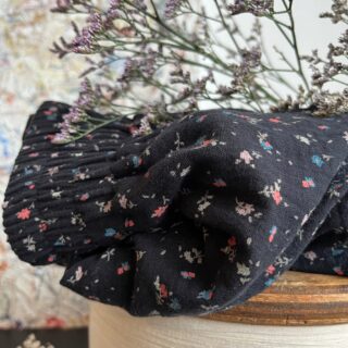 Quintessence - Ceinture Anita Double gaze de coton imprimé fleurs du soir