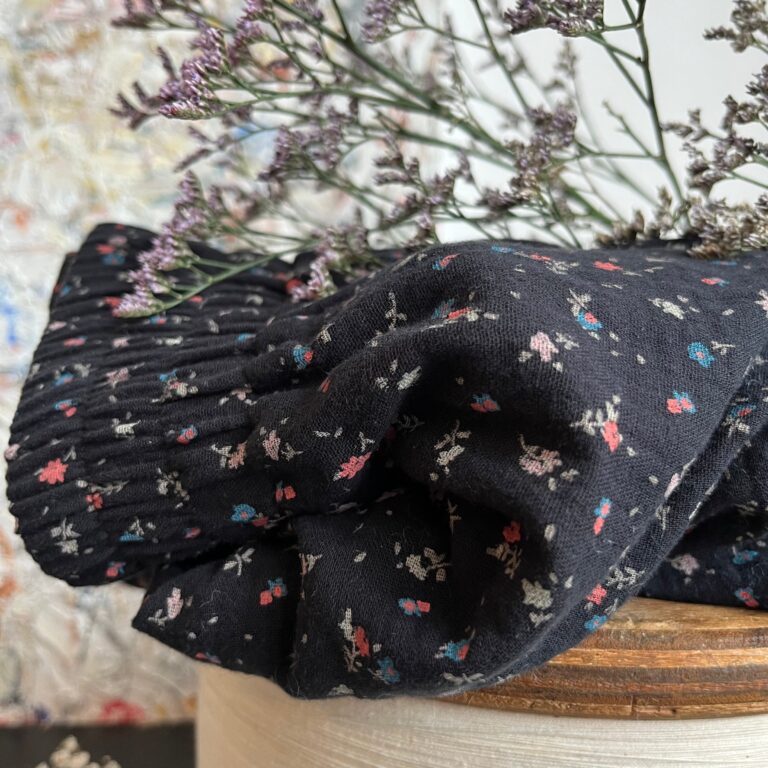 Quintessence - Ceinture Anita Double gaze de coton imprimé fleurs du soir
