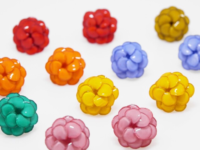 Ciléa Paris - Boucles d'oreilles Géranium - Mini – Bleuet / Tige (Oreilles percées)