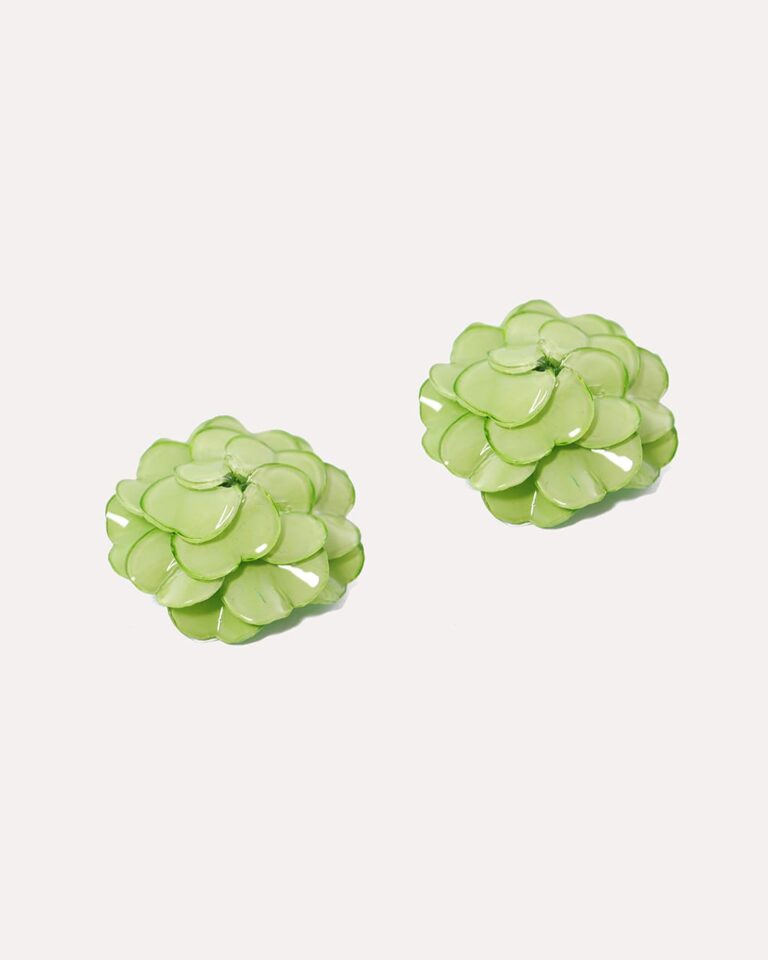 Ciléa Paris - Boucles d'oreilles Géranium - Grand – Rouge clair / Dormeuse (Oreilles percées)