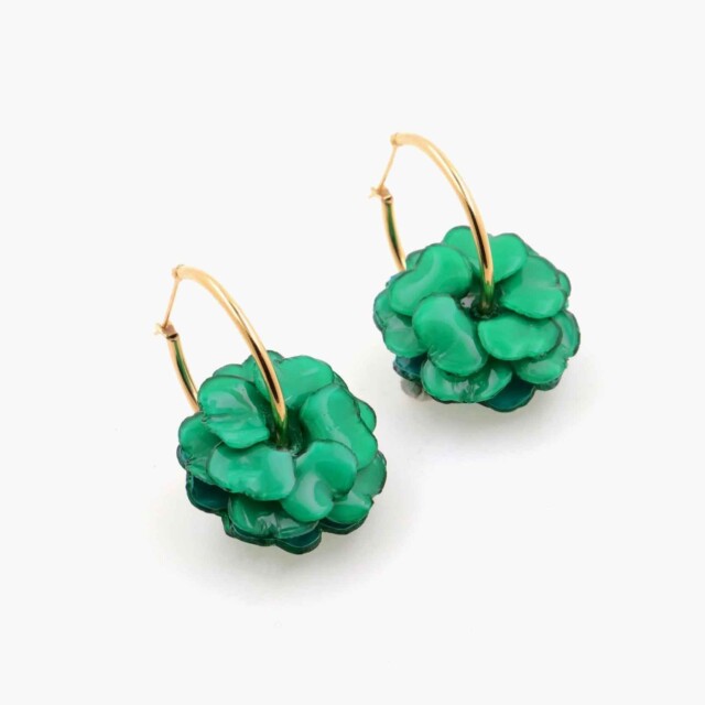 Ciléa Bijoux - Créoles Géranium – Lavande