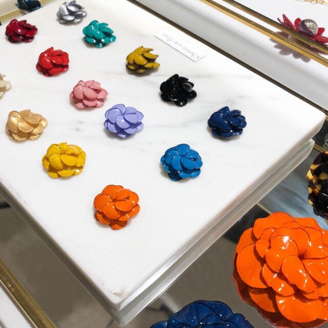 Ciléa Paris - Pendentif Géranium - Mini – Rouge / Je ne veux pas la chaîne