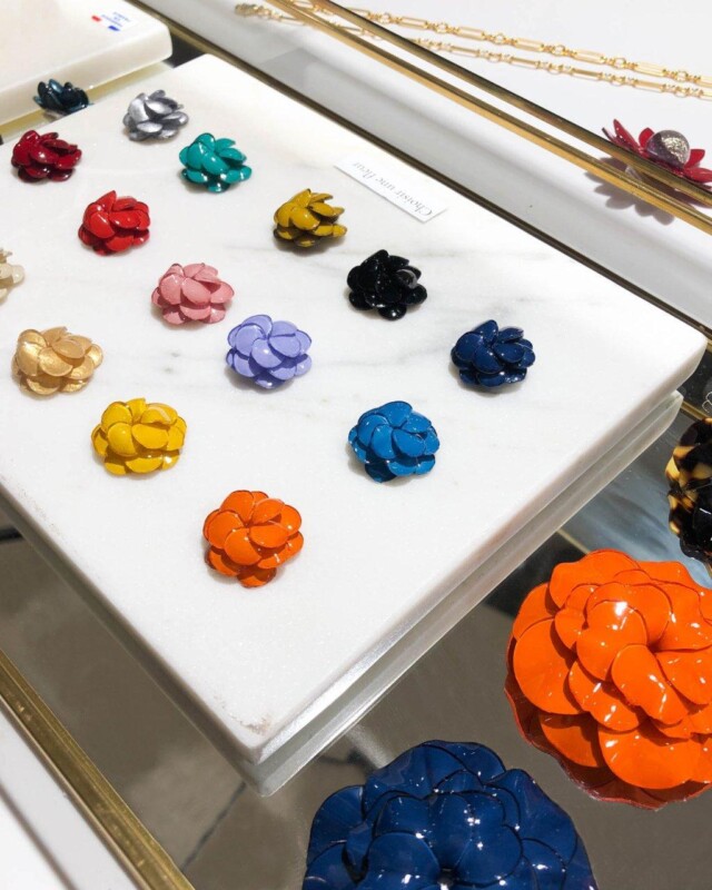 Ciléa Paris - Pendentif Géranium - Mini – Rouge / Je ne veux pas la chaîne