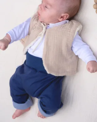Petit Pote - Gilet sans manches réversible / Coton bio