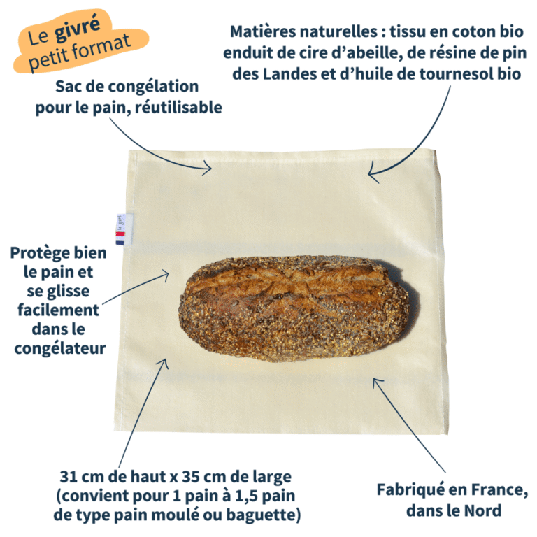 Les extra-ordinaires - LE GIVRÉ - SAC À PAIN EN CIRE D'ABEILLE SPÉCIAL CONGÉLATION – givre-grand-format