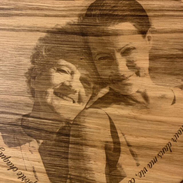 Sève et Copeaux - Cœur souvenir personnalisé (format : grand)
