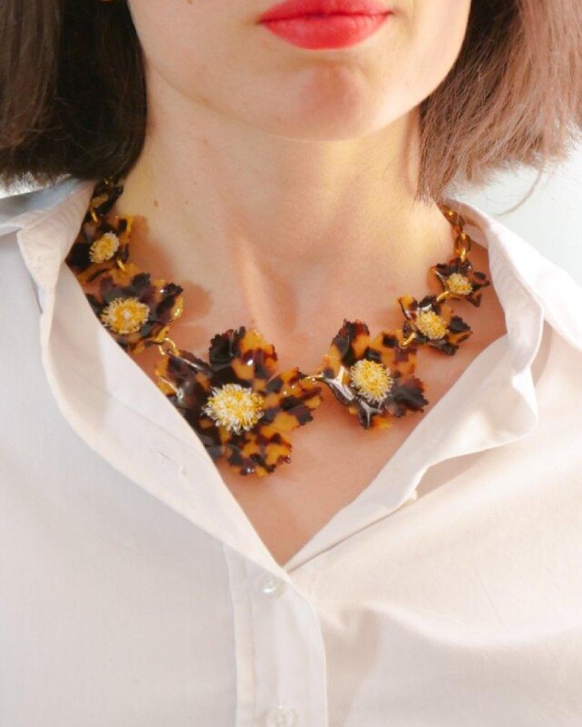 Ciléa Paris - Collier Tuba - Maxi – Léopard