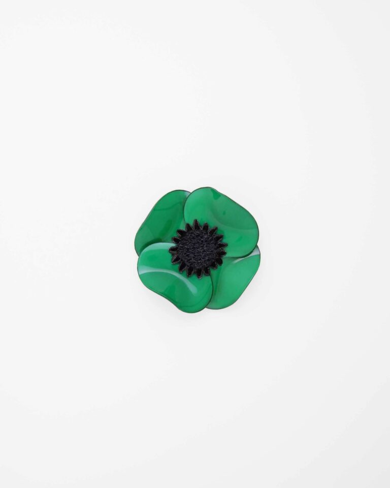 Ciléa Paris - Broche Anémone - Grand – Noir