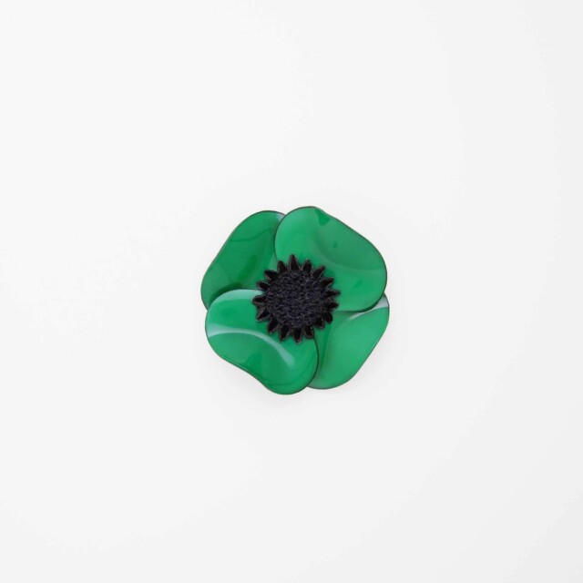 Ciléa Paris - Broche Anémone - Grand – Noir