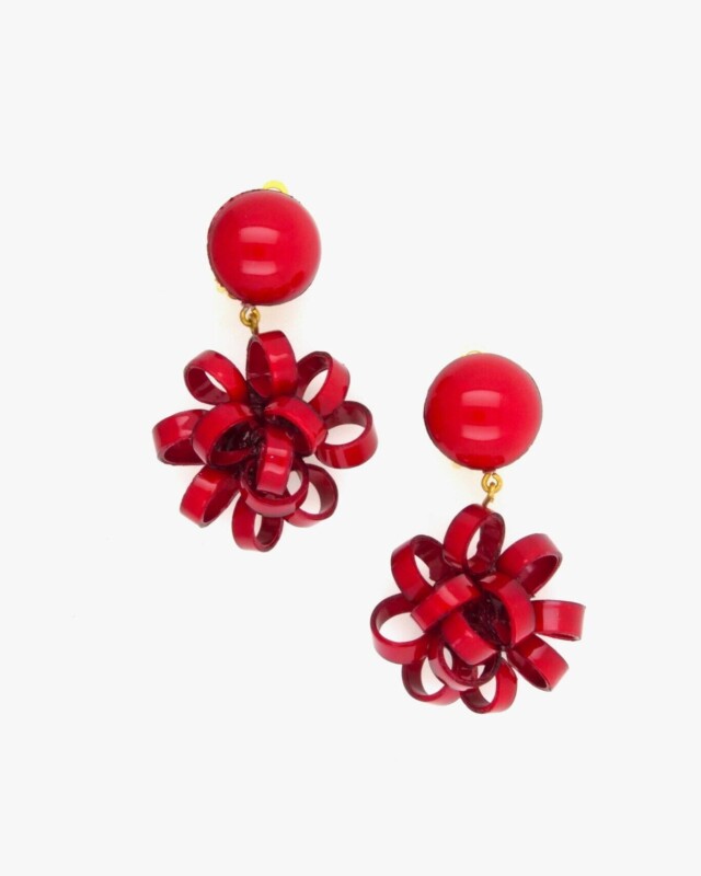 Ciléa Paris - Boucles d'oreilles pendantes Gribouille – Jaune pale / Tige (Oreilles percées)
