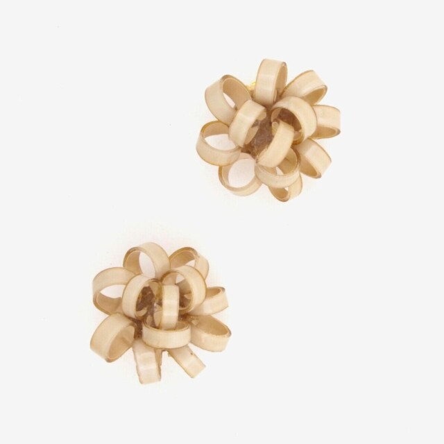 Ciléa Paris - Boucles d'oreilles courtes Gribouille – Violet / Dormeuse (Oreilles percées)