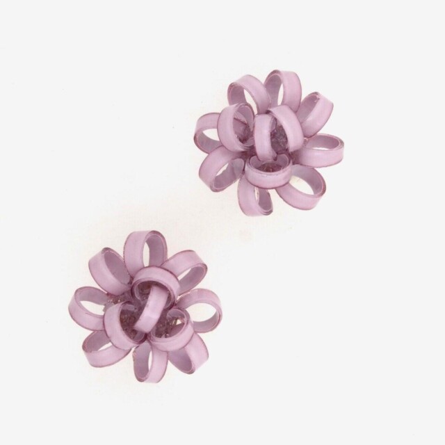 Ciléa Paris - Boucles d'oreilles courtes Gribouille – Orange / Dormeuse (Oreilles percées)