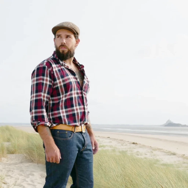 Monsieur Falzar - Le jeans Eco-selvedge-indigo 440 - poids moyen – 38 = 50 FR