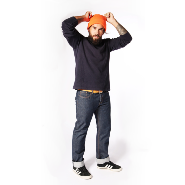 Monsieur Falzar - Le jeans Eco-selvedge-indigo 440 - poids moyen – 38 = 50 FR