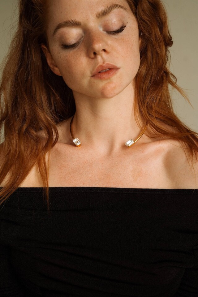 NEIJE - Collier Jonc Invisible Swarovski
