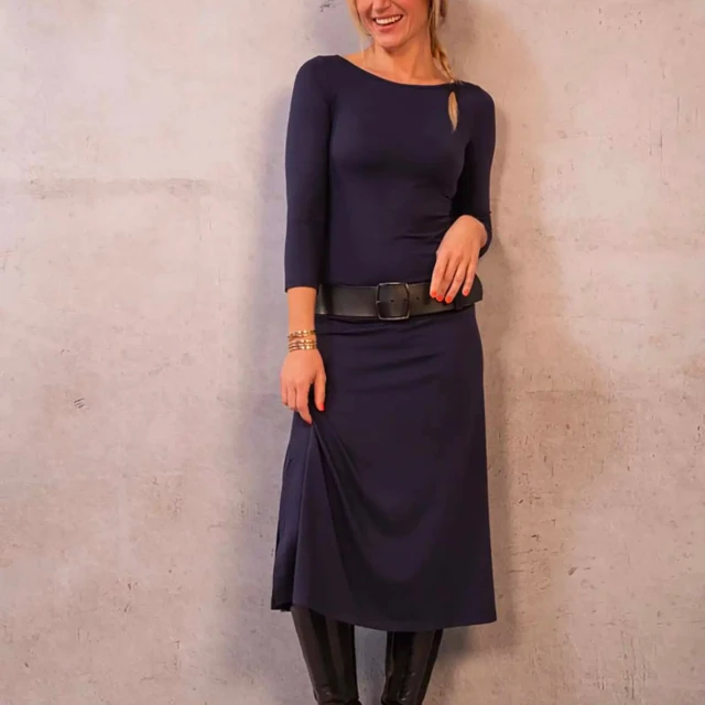 Thelma Rose - Robe midi col bateau Juliette – 44 / Noir