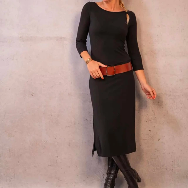 Thelma Rose - Robe midi col bateau Juliette – 42 / Navy