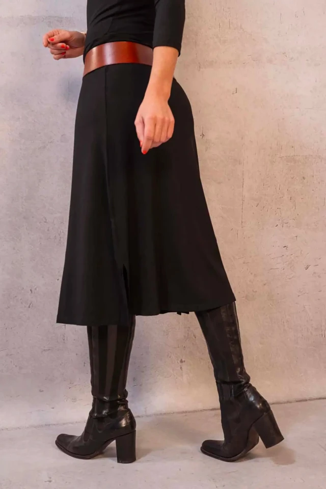 Thelma Rose - Robe midi col bateau Juliette – 44 / Noir