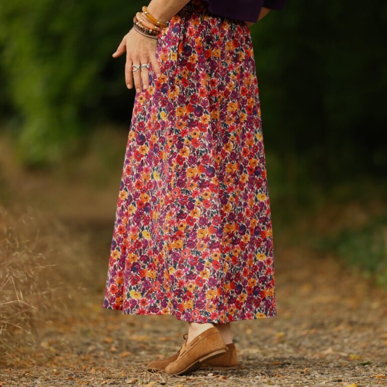 Quintessence - Jupe Tao — Coton crépuscule épicé – XXXL