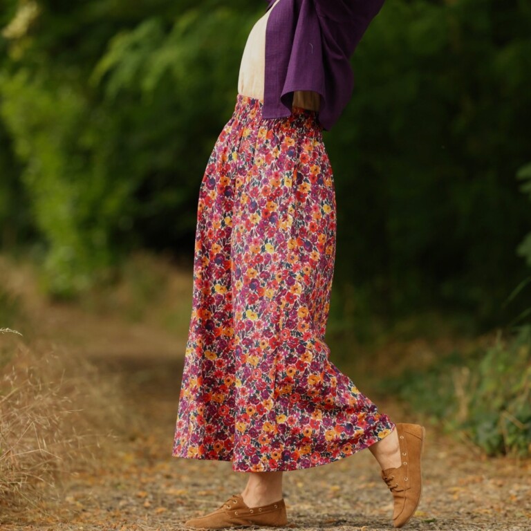 Quintessence - Jupe Tao — Coton crépuscule épicé – XXXL