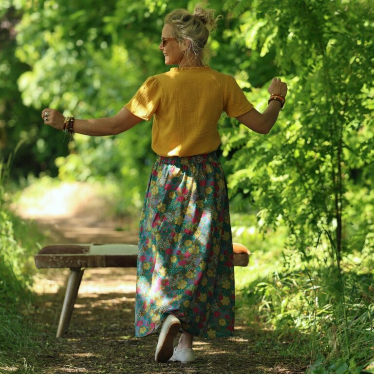 Quintessence - Jupe Tao — Coton pop sauvage – XXXL