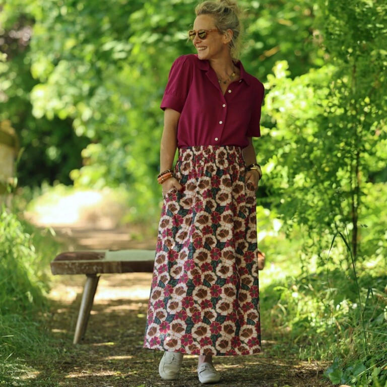 Quintessence - Jupe Tao — Coton Souvenir de Vérone – XXXL