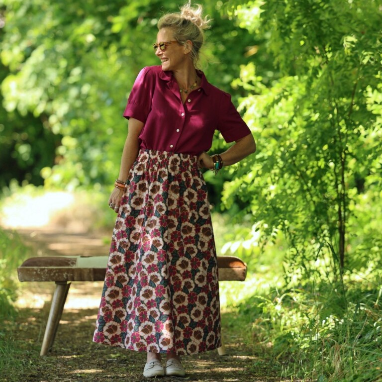 Quintessence - Jupe Tao — Coton Souvenir de Vérone – XXXL