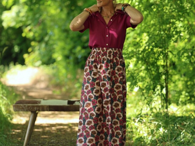 Quintessence - Jupe Tao — Coton Souvenir de Vérone – XXXL