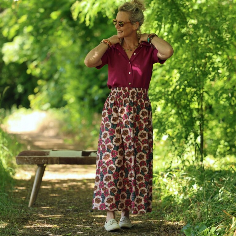 Quintessence - Jupe Tao — Coton Souvenir de Vérone – XXXL