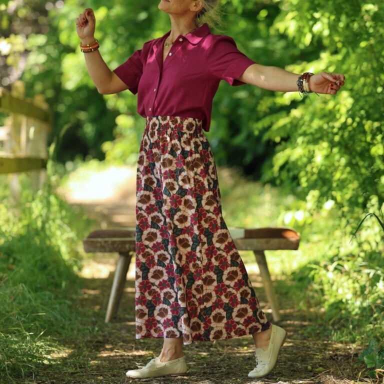 Quintessence - Jupe Tao — Coton Souvenir de Vérone – XXXL