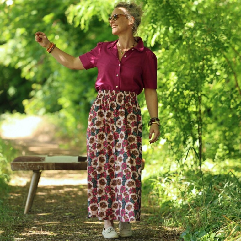 Quintessence - Jupe Tao — Coton Souvenir de Vérone – XXXL