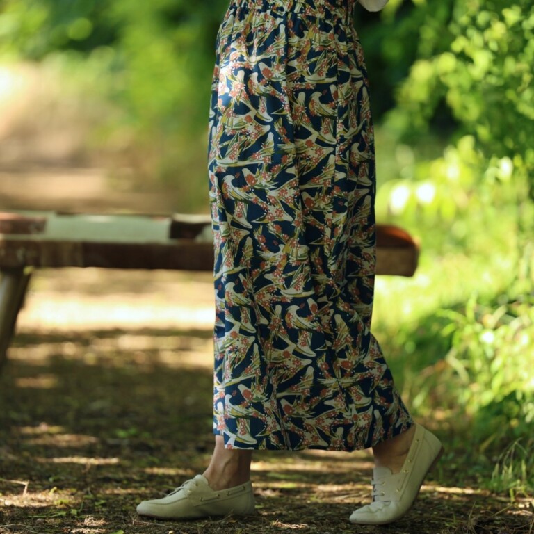 Quintessence - Jupe Tao — Coton vol printanier – XXXL