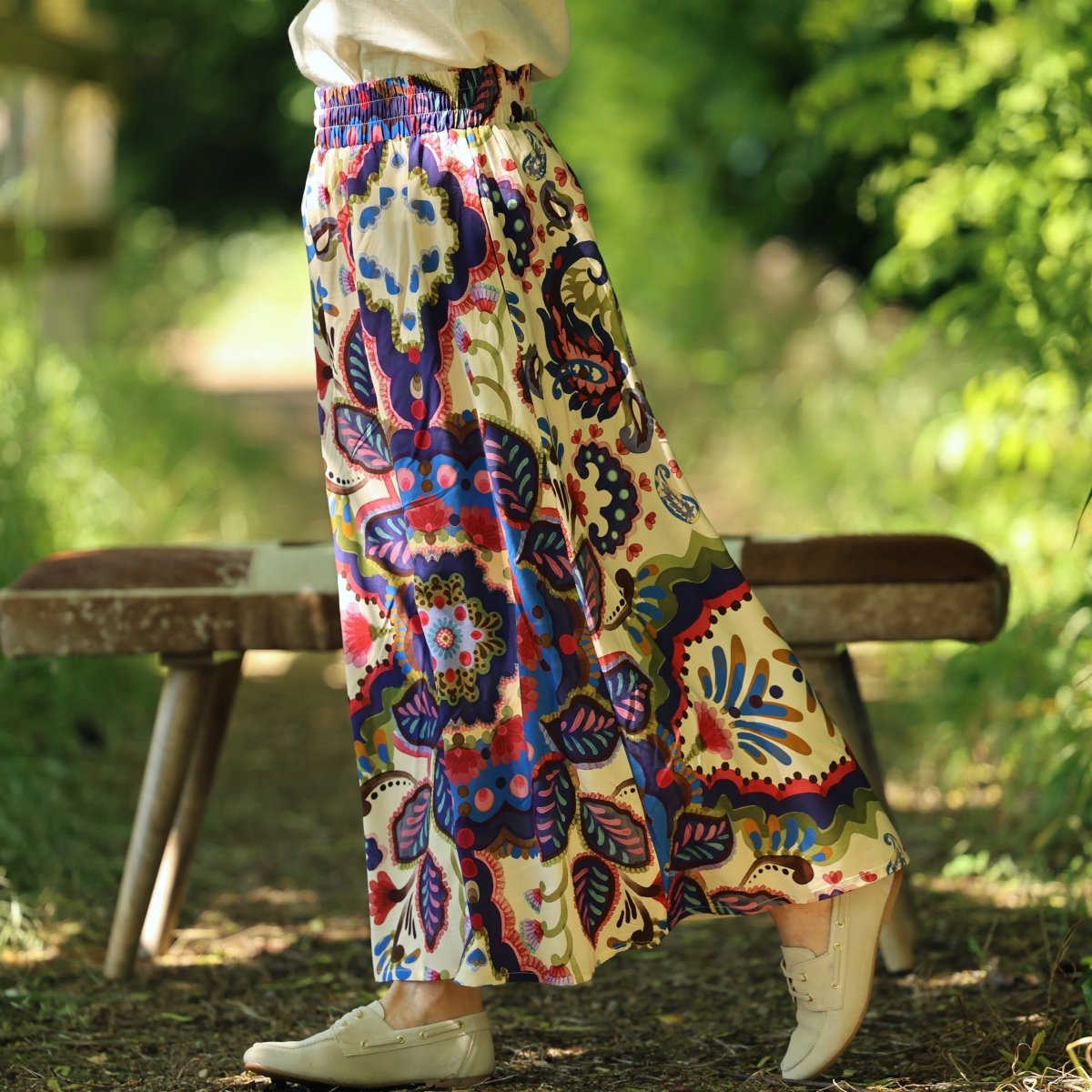 Quintessence - Jupe Tao — Viscose Palazzo nomade – XXXL