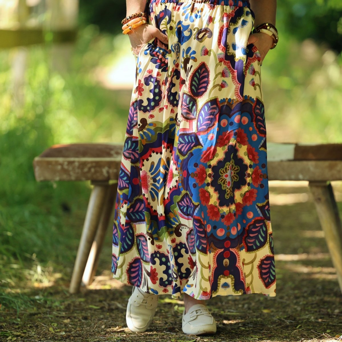 Quintessence - Jupe Tao — Viscose Palazzo nomade – XXXL