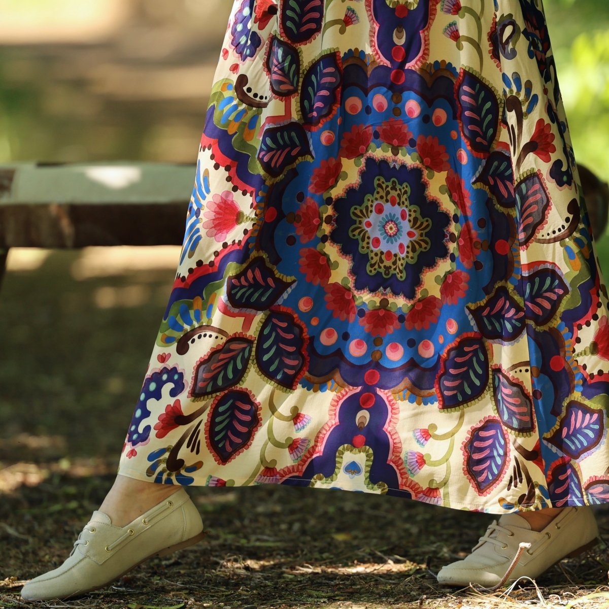 Jupe Tao — Viscose Palazzo nomade par la marque Quintessence Quintessence - Jupe Tao — Viscose Palazzo nomade