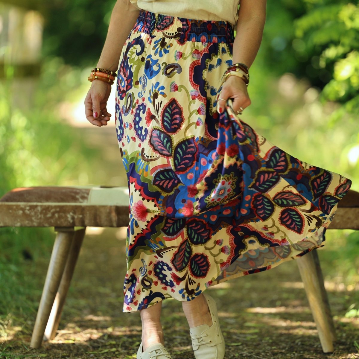 Quintessence - Jupe Tao — Viscose Palazzo nomade – XXXL