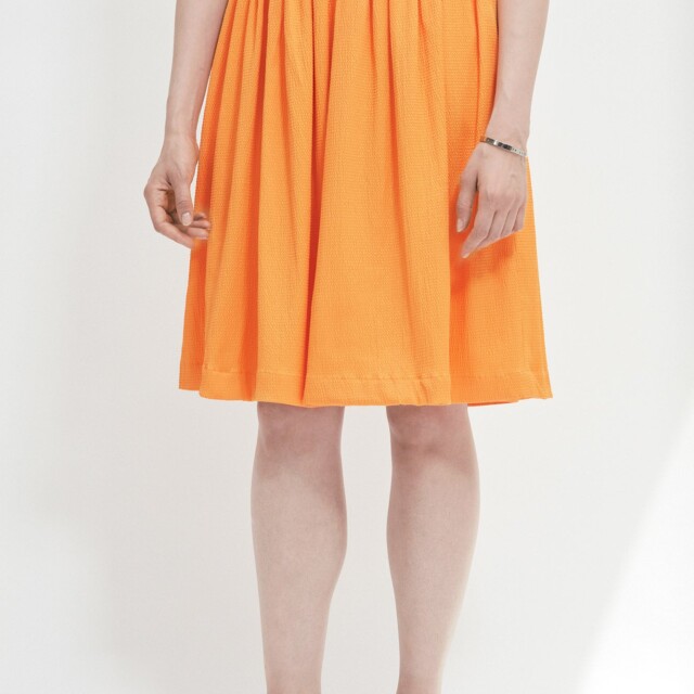 ECCLO - Jupe froncée orange – 36