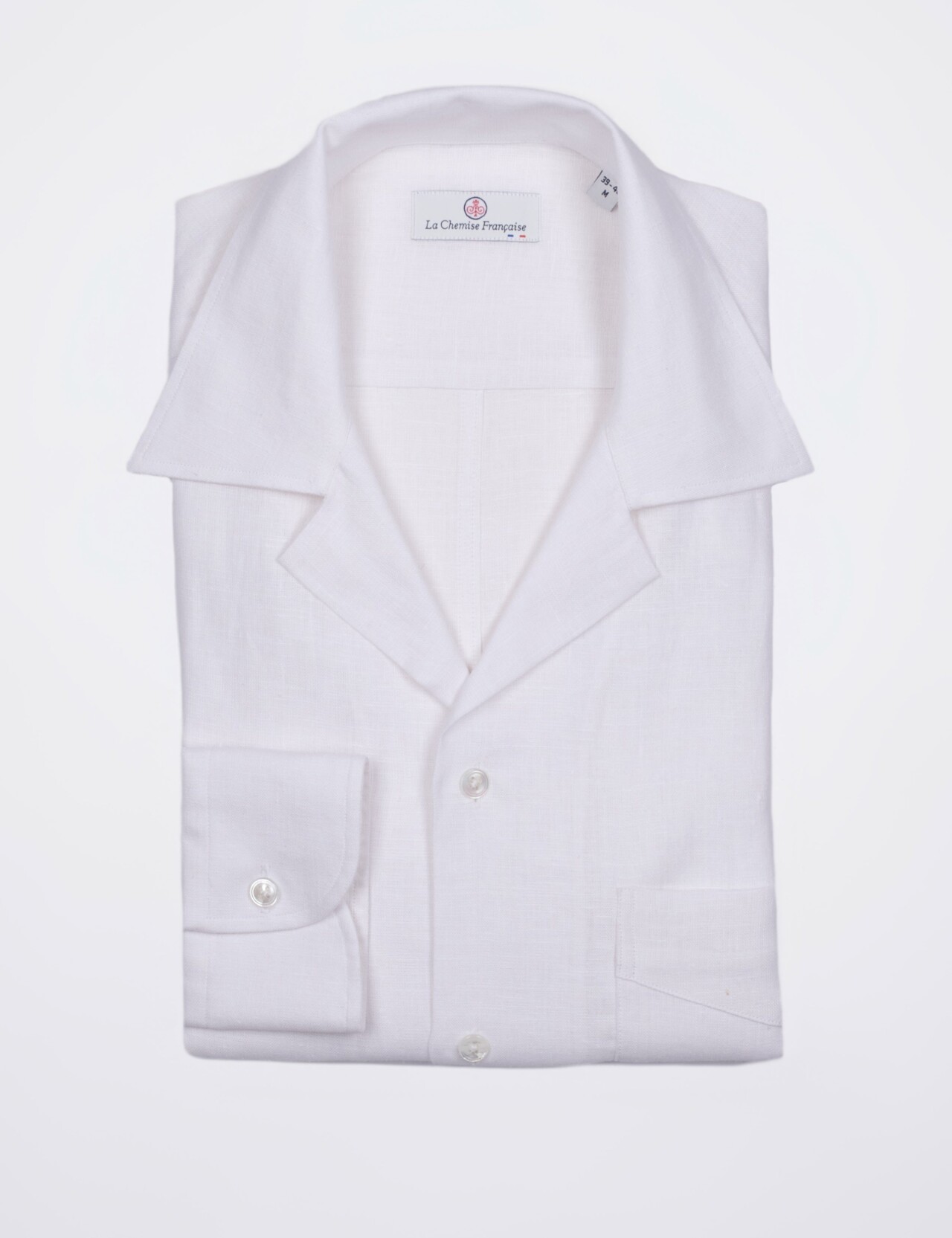 la chemise francaise chemise aficionado blanc pliee La Chemise Française - Chemise Aficionado Blanche – 3XL