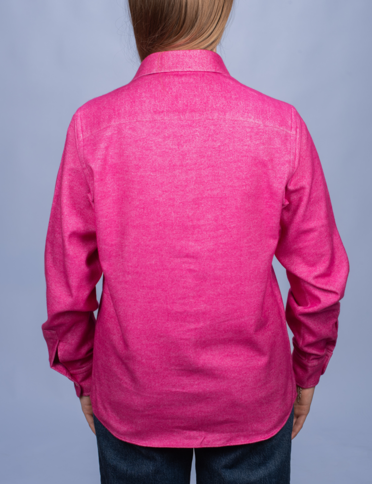 La Chemise Française - Chemisier Flanelle Chaude Fuchsia – 40