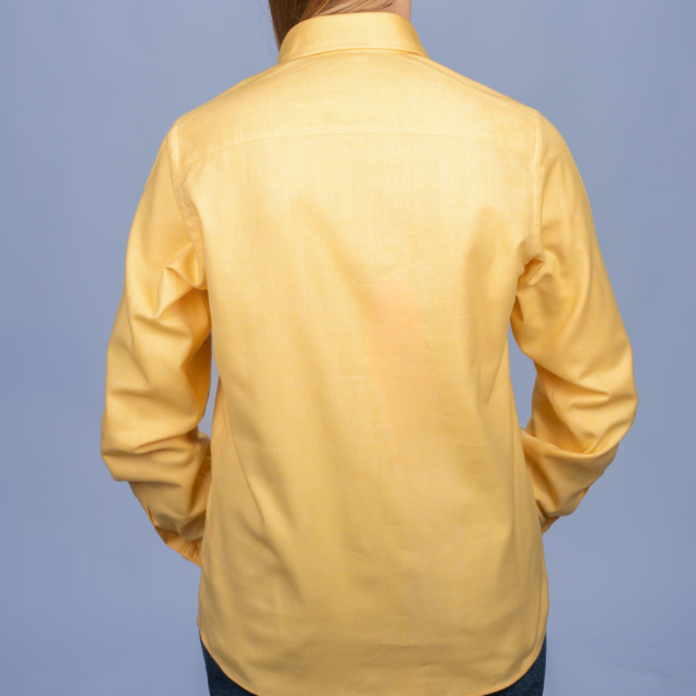 La Chemise Française - Chemisier Flanelle Chaude Chverons Jaune – 46
