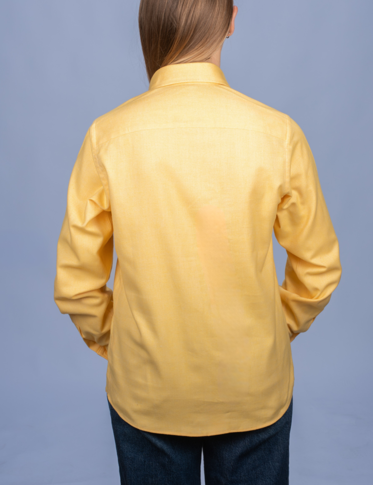 La Chemise Française - Chemisier Flanelle Chaude Chverons Jaune – 46