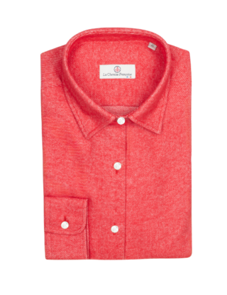 La Chemise Française - Chemisier Flanelle Chaude Rouge