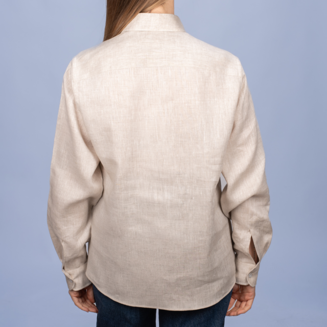 La Chemise Française - Chemisier Lin Normand Sable – 48