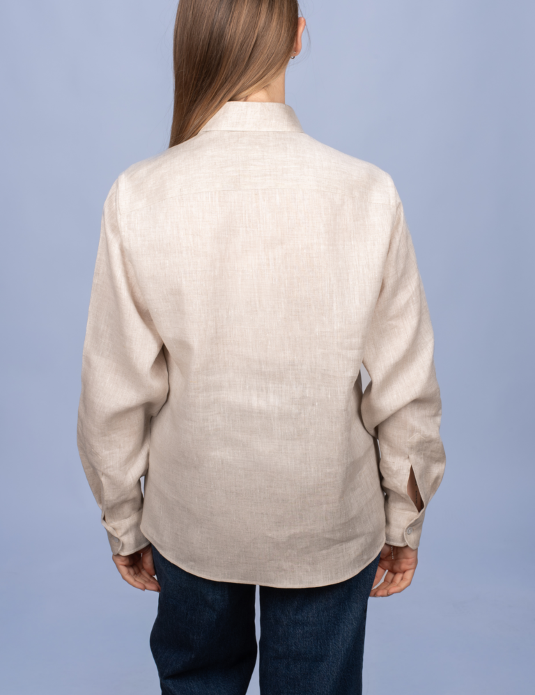 La Chemise Française - Chemisier Lin Normand Sable – 48