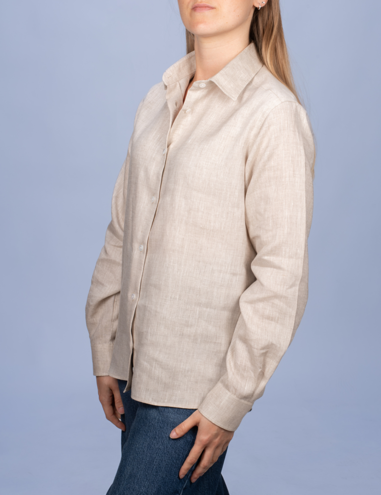 La Chemise Française - Chemisier Lin Normand Sable – 48